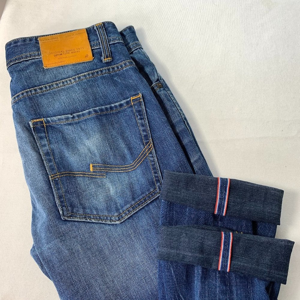 Jack & Jones Tim Slim Fit Selvedge Jeans 32 x 34
